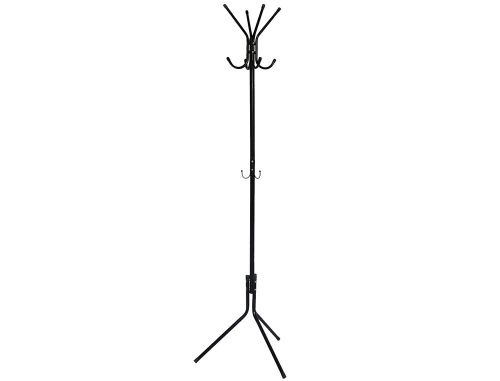 Cabide metalico q-connect preto 8 suportes 173x51 cm , Q-connect , 152880 , 5706002171162